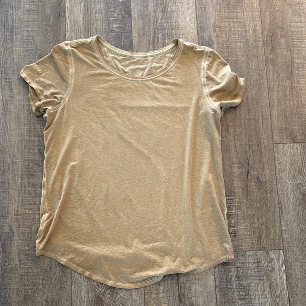 Yellow Lululemon Women's Tee